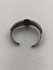 Vintage Fred Harvey Era Navajo Sterling Silver Turquoise Cuff Bracelet 32.24g - Additional view 8