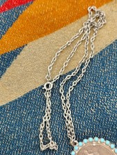 Vintage Trading post Fred Harvey Walker Half Dollar Neckace Hubel Glass  - Additional view 2