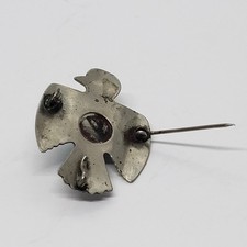 Vintage Fred Harvey Era Thunderbird Sterling Silver PENDANT Hook BROOCH - Additional view 8