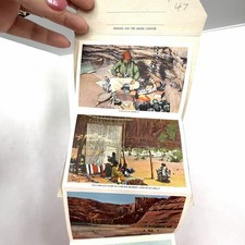 1930s  Fred Harvey ~ Arizona Grand Canyon Color Card Fanfold Booklet  18 Scenes - Additional view 6