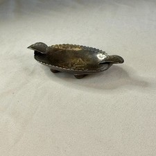 Vintage Navajo Sterling Silver Footed Ashtray Trinket Tray Fred Harvey Era 3.5in - Additional view 3