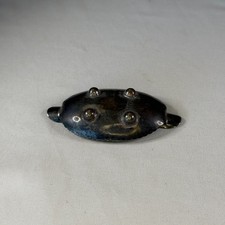 Vintage Navajo Sterling Silver Footed Ashtray Trinket Tray Fred Harvey Era 3.5in - Additional view 4