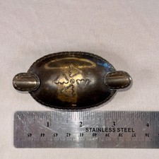 Vintage Navajo Sterling Silver Footed Ashtray Trinket Tray Fred Harvey Era 3.5in - Additional view 6