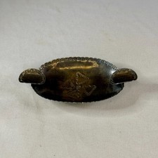 Vintage Navajo Sterling Silver Footed Ashtray Trinket Tray Fred Harvey Era 3.5in