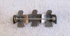 Antique Fred Harvey Era Navajo Indian Route 66 Nickel Silver Thunderbird Pin - Additional view 4