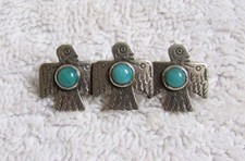 Antique Fred Harvey Era Navajo Indian Route 66 Nickel Silver Thunderbird Pin