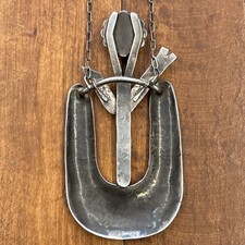 Vintage Native American Turquoise Necklace Fred Harvey Era Navajo OLD PAWN  - Additional view 9