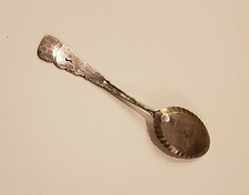 Vintage Fred Harvey Native American Sterling Silver Spoon - Indian Chief Head - Additional view 3