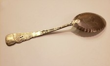 Vintage Fred Harvey Native American Sterling Silver Spoon - Indian Chief Head - Additional view 5