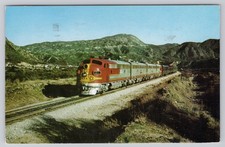 1952 Fred Harvey Santa Fe Streamliner San Bernardino Mountains CA Postcard