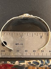 Fred Harvey Era Railroad Sterling & Turquoise Bracelet Sz 6 - 6.25 With Flex - Additional view 12