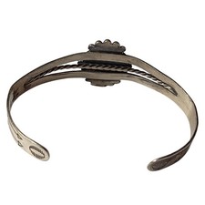 Fred Harvey Era Bell Trading Post Kingman Turquoise Sterling Bracelet - Additional view 4