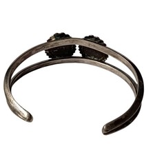 Fred Harvey Era 1940s Sterling Silver Royston Turquoise Cuff Bracelet - Additional view 1