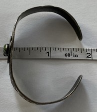 VTG OLD FRED HARVEY ERA Navajo THUNDERBIRD Turquoise Sterling silver Bracelet - Additional view 14