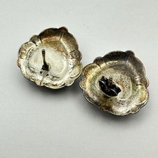 Fred Harvey 925 Sterling Silver Stone Inlay Stamped Heart Post Back Earrings - Additional view 2