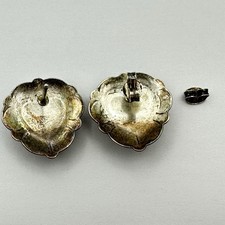 Fred Harvey 925 Sterling Silver Stone Inlay Stamped Heart Post Back Earrings - Additional view 18