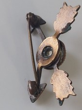 Fred Harvey Era Navajo Dine Turquoise Crossed Arrows Pin Brooch - Additional view 3