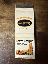 D898 Fred Harvey Hotels Restaurants Grand Canyon Vintage Matchbook Cover