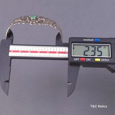 Vintage Navajo Sterling Silver Green Turquoise Fred Harvey Era Cuff Bracelet - Additional view 7