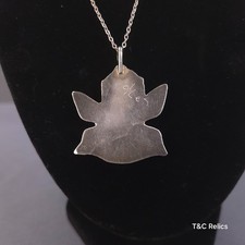 Vintage Fred Harvey Era Zuni Knifewing Pendant Necklace silver Turquoise Coral - Additional view 6