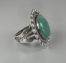 Fred Harvey Era Ring Sterling Silver Turquoise 1