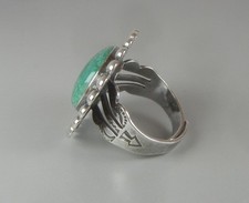 Fred Harvey Era Ring Sterling Silver Turquoise 1