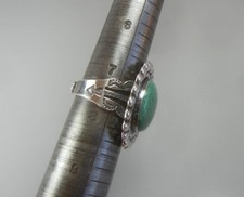 Fred Harvey Era Ring Sterling Silver Turquoise 1
