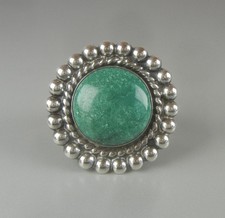 Fred Harvey Era Ring Sterling Silver Turquoise 1