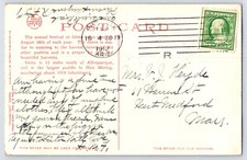 [37j7] postcard 1912 Fred Harvey, Isleta on Day Of Harvest Dance - Additional view 1