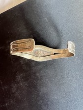 Vintage Pawn FRED HARVEY Navajo Sterling Silver Sunburst Turquoise CUFF BRACELET - Additional view 5