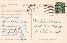 Chicago Illinois Fred Harvey Lunch Room Union Station Vintage Postcard - Additional view 1