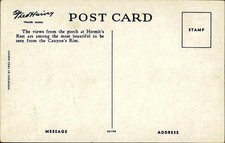 Fred Harvey Postcard Grand Canyon Hermits Rest H-4208 Unposted Vintage Arizona - Additional view 1
