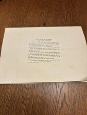 Vintage Santa Fe Railroad Dining Car Menu Fred Harvey Taos Pueblo 1930s 1940s - Additional view 2