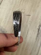 Fred Harvey Native American Thunderbird Turquoise Sterling Silver Cuff Bracelet - Additional view 9