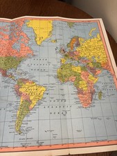 WWII World War Map Fred Harvey Rand McNally Service Ribbons Guide Original B4 - Additional view 4