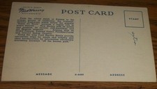 Fred Harvey Hotel Mileage Chart Arizona New Mexico Colorado Map 1945 Postcard S2 - Additional view 1