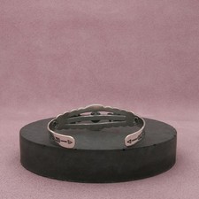 fred harvey era sterling silver turquoise thunderbird cuff bracelet size 5.74in - Additional view 2