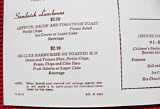 1971 Santa Fe Railroad Menu Fred Harvey Railway Lunch Dining Car Arizona Cover - Additional view 11