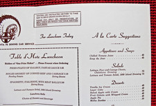 1971 Santa Fe Railroad Menu Fred Harvey Railway Lunch Dining Car Arizona Cover - Additional view 7