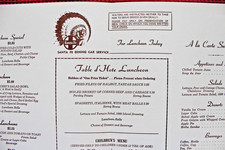 1971 Santa Fe Railroad Menu Fred Harvey Railway Lunch Dining Car Arizona Cover - Additional view 8