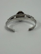 VTG “ FRED HARVEY ERA” Navajo .925 Sterling Silver, Turquoise Cuff Bracelet - Additional view 2