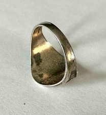 Vintage Fred Harvey Era Sterling Silver Native American Thunderbird Ring 6.75 - Additional view 5