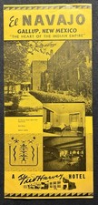 Vintage 1950s El Navajo Hotel Gallup New Mexico Fred Harvey Brochure