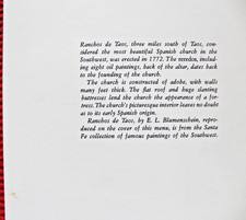 1971 Santa Fe Railroad Menu Super Chief Train Dinner Fred Harvey Railway Dining - Additional view 5