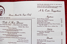 1971 Santa Fe Railroad Menu Super Chief Train Dinner Fred Harvey Railway Dining - Additional view 8