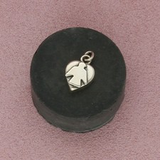 fred harvey era sterling silver vintage thunderbird heart charm pendant