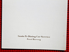 1940 Fred Harvey Railroad Dining Car Santa Fe Railway Menu California Limited RR - Additional view 3