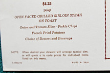 Santa Fe Railroad Menu ARROW MAKER Fred Harvey Service Railway Dining Car - Additional view 12