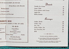 Santa Fe Railroad Menu ARROW MAKER Fred Harvey Service Railway Dining Car - Additional view 8