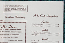 Santa Fe Railroad Menu ARROW MAKER Fred Harvey Service Railway Dining Car - Additional view 9